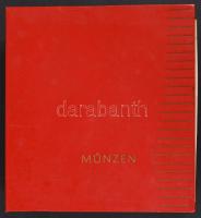1946-1988. 2f-2Ft gyűjtemény 16db fém díjéremmel piros "Münzen" berakóban T:vegyes