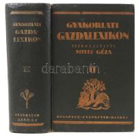 Gyakorlati gazdalexikon. Százkét munkatárs közreműködésével szerkesztette: Mille Géza mezőgazdasági kamarai főtitkár. Mayer János M. Kir. Földmívelésügyi miniszter előszavával. Második kötet J-Z. Több műmelléklettel és számos szövegképpel. Bp., Sylvester-Nyomda. Kiadói egészvászon kötés, jó állapotban.