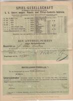 Ausztria/Bécs 1873. Lottójáték hirdetménye T:III
Austria/Vienna 1873. Lottery announcement C:F