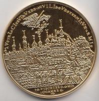 1686. I. Lipót Buda visszavételének alkalmából Körmöcbányán veretett nagyméretű emléktallér aranyozo...