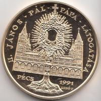 Bognár György (1944-) / Lebó Ferenc (1960-) 1991. "II. János Pál pápa látogatása - Pécs" a...