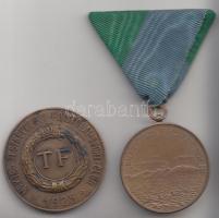 1900. "Balatoni Úszók Egyesülete " Br díjérem szalagon szign.:EXNER K. + 1935. "Magya...