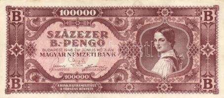 1946. 100.000BP (5x) T:II,II-