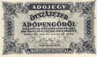 1946. 10.000AP + 50.000AP + 100.000AP + 500.000AP + 1.000.000AP T:II