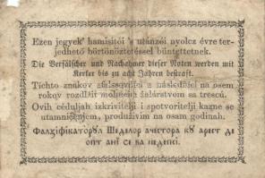 1849. 15Kr + 30Kr  "Kossuth-bankó" T:IV