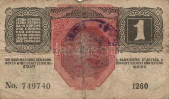 1916. 1K + 1917. 2K mindkettő lila felülbélyegzéssel T:IV