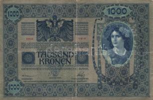 1902. 1000K piros "Magyarország" körbélyegzővel T:III-