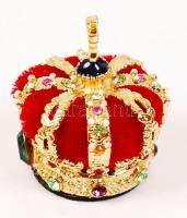 A Királyi Koronaékszerek sorozatából: Norvég korona, festett fém, eredeti ékszer dísztokban, hibátla...