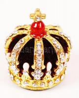 A Királyi Koronaékszerek sorozatából: Német császári korona, festett fém, eredeti ékszer dísztokban,...