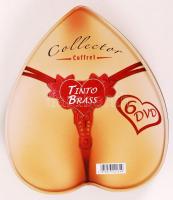 Tinto Brass 6 db erotikus DVD-t tartalmazó gyűjtői doboz, benne erotikus képeslapokkal / Tinto BRass...