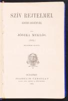 Jósika Miklós: Szív rejtelmei. Kisebb regények. Negyedik kiadás. Bp., 1905, Franklin. Egészvászon kötés, jó állapotban.