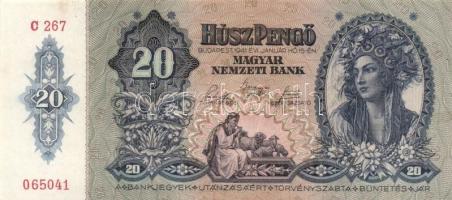 1941. 20P (4x) egymás utáni sorszámmal T:I