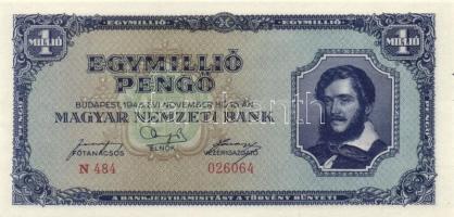 1945. 1.000.000P (3x) egymás utáni sorszámmal T:I