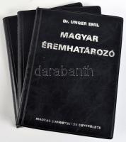 Dr. Unger Emil: Magyar éremhatározó I., II., III. új állapotban