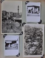 Palesztína és Egyiptom úti emlékalbum 1935-ből, benne 151 Palesztína és 70 db Egyiptom képeslap tová...