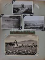 Palesztína és Egyiptom úti emlékalbum 1935-ből, benne 151 Palesztína és 70 db Egyiptom képeslap tová...