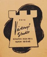 cca 1950-1960 Bárdy György és Jávor Pál közös jelenetben, keményhátú filmfotó, 23x29 cm