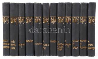 Eötvös Károly munkái 12 kötet a sorozatból. Bp., 1901-1909, Révai. Kiadói, egységes, aranyozott, Gottermayer vászonkötésben, festett lapszélekkel. Szép állapotú sorozat.