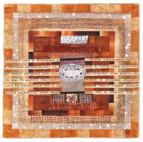 Ajtai Tamás (1952-): Oltárvilág. Vegyes technika, karton, jelzett, újszerű keretben 21×21 cm