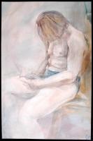 MP jelzéssel 5 db akvarell, papír, 23×21-33×42 cm