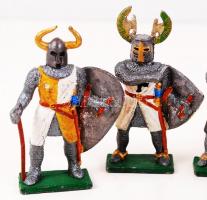 4 db festett ólomkatona, m:10 cm