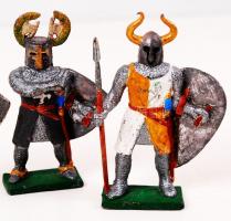 4 db festett ólomkatona, m:10 cm