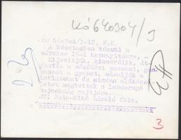 cca 1960 A Népstadion előkészítése a labdarúgó bajnokságra (hátoldalán feliratozva) és a megtelt Nép...