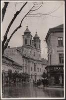 cca 1940 Székesfehérvár, Nepomuki Szent János plébániatemplom, 11x16 cm