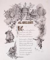 Arany János-Zichy Mihály: Arany János balladái Zichy Mihály rajzaival (facsimile kiadás) 38x45 cm