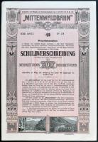 Ausztria / Innsbruck 1912. "Mittenwaldbahn" vasúti kötvény 200K-ról német nyelven szelvény...
