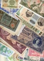 265 klf bankjegy egész világ régi és új, benne Kína, tengerentúl, D.Reich, Ausztria T:több, mint 95%-a hajtatlan
