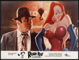 1988 "Roger nyúl a pácban" filmfotók, 3 db, 24x18 cm