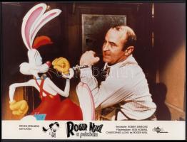 1988 "Roger nyúl a pácban" filmfotók, 3 db, 24x18 cm