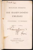 Molnár Ferenc: Egy haditudósító emlékei 1914-1915; Bp., 1916 Franklin. Kissé megviselt festett egészvászon kötésben