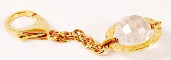 Swarovski kristály kulcstartó, eredeti dobozában, 12×4 cm / Swarovski crystal artifact