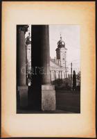 cca 1960 Gorró Ferenc: Debrecen, kartonra kasírozva, 23x16 cm