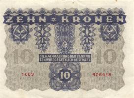 Osztrák-Magyar Bank 1922. 1K + 2K + 10K + 20K T:I,I-