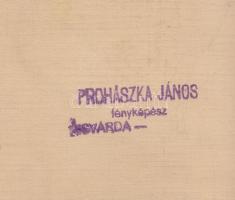 1932 A Kisvárdai Szent Orsolya Zárda tablója, kartonra ragasztva, pecséttel jelzett, 29x20 cm