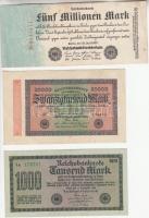 Német Birodalom 1910-1937. 11db vegyes bankjegy T:I-III
Germany 1910-1937. 11pcs of mixed banknotes ...