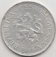 Csehszlovákia 1930. 5K Ag T:2 Czechoslovakia 1930. 5 Korun Ag C:XF Krause KM#11