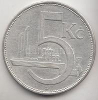 Csehszlovákia 1930. 5K Ag T:2
Czechoslovakia 1930. 5 Korun Ag C:XF
Krause KM#11
