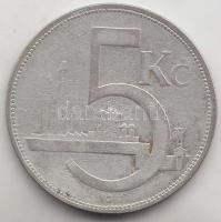 Csehszlovákia 1930. 5K Ag T:3
Czechoslovakia 1930. 5 Korun Ag C:F
Krause KM#11