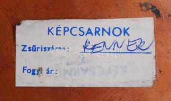 Renner Kálmán (1927-1994): Mathias rex. Bronz plakett, jelzés nélkül, d:11 cm