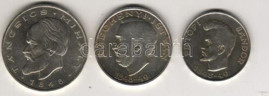 1948. 5Ft + 10Ft + 20Ft Ag "Szabadságharc" T:2 ph.