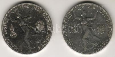 Ausztria 1908. "Jubileum" 5K Ag (2x) T:3+