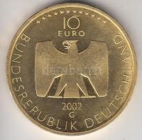 Németország 2002. 10E "50 éves a német televíziózás" aranyozott Ag T:1
Germany 2002. 10 Eu...