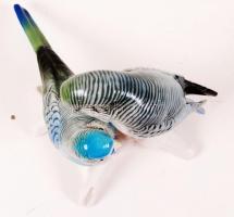 Porcelán papagájpár ENS jelzéssel, hibátlan, m: 17 cm /
porcelain parrots