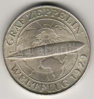 Német Birodalom/ Weimar 1930F. 5M Ag "Zeppelin" T:2