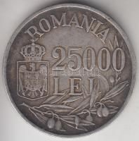 Románia 1946. 25.000L Ag T:2- Romania 1946. 25.000 Lei Ag C:VF