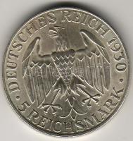 Német Birodalom/ Weimar 1930F. 5M Ag "Zeppelin" T:2